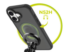 Pouzdro Easy Hybrid MagSafe, Matně Černá pro iPhone 16