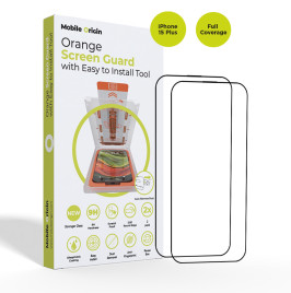Screen Guard iPhone 15 Plus with easy applicator, 2 pack