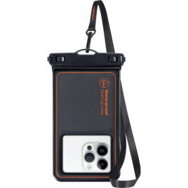Voděodolné plovoucí pouzdro 6,5″ – černo‑oranžové