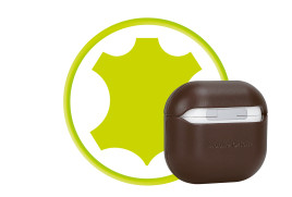 Kožené pouzdro pro AirPods 4 – hnědé