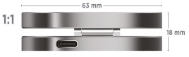 TravelCharge PRO cestovní nabíječka – šedá