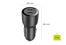 Car Charger 60W CA11 - 2x USB-C