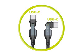 240W Otočný kabel USB-C na USB-C 1m CB3