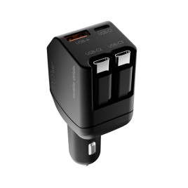 Car Charger CA22 90W - USB-C + USB-A, + 2x USB-C Cable