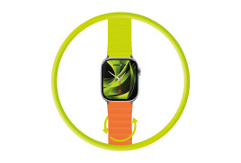 Magnetic Strap II Orange/Green Apple Watch 44/45/46/49mm