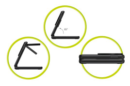 3in1 Foldable Qi2 Charger PW8 - black