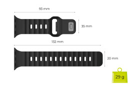Magnetic Strap III for Apple Watch 44 / 45 / 46 / 49 mm - Black