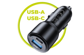 Car Charger CA2 60W USB-C and USB-A