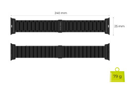 Titanium Band Modena for Apple Watch Ultra Black