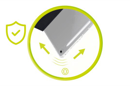 Easy Tablet pouzdro, Černá/Transparentní pro Samsung Galaxy Tab