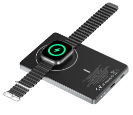 Bezdrátová PowerBanka 3v1 Metal Slim 5000mAh PB4