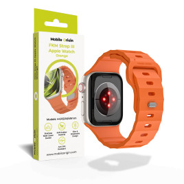 FKM Řemínek III pro Apple Watch 44 / 45 / 46 / 49 mm – Oranžový