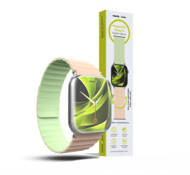 Magnetic Strap II Pink/Light Green Apple Watch 44/45/46/49mm