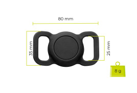 AirTag Pet Collar Black