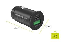 30W Super Car Charger CA19 - USB-C, USB-A