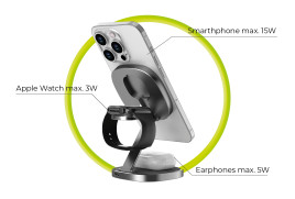 TravelCharge PRO cestovní nabíječka – šedá