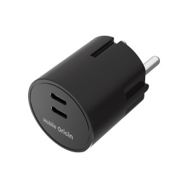 30W Charger Plug PW33 - 2x USB-C, Black