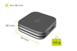 UltraSlim Foldable Charger PW36, 3in1 Qi2 25W, Space Grey