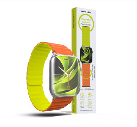 Magnetic Strap II Orange/Green Apple Watch 44/45/46/49mm