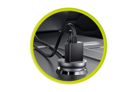 Metal Car Charger 30W CA12 - USB-C, USB-A