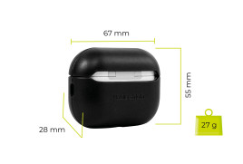Kožené pouzdro pro AirPods Pro 2 – černé