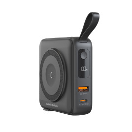 PowerBank 10000mAh / Travel Charger, Lightning/USB-C Cable, Černá - kompatibilní s MagSafe AW / iPhone