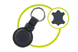 Kožená klíčenka AirTag Outdoor A7, Černá