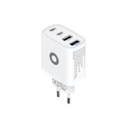GaN síťová nabíječka 40W PW22 – 2x USB-C + 2x USB-A
