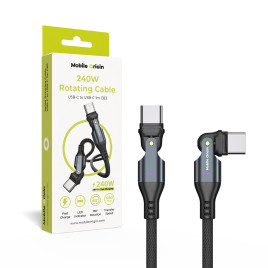 240W Rotating Cable USB-C to USB-C 1m CB3