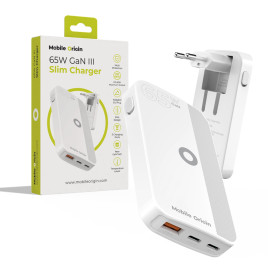 Slim Charger Dual USB-C, Single USB-A white