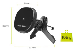 Bezdrátová Magnetická nabíječka do autoventilace Qi2 CA15