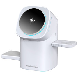 3in1 Wireless Charging Qi2 Station PW11 - White