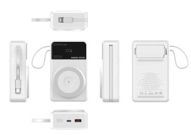 PowerBank PB15, 20000mAh 35W PD, USB-C, Lightning Cable, MagSafe Compatible