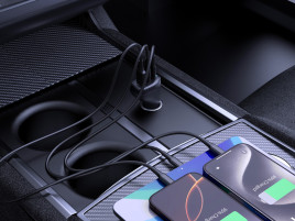 100W Car Charger CA25 - 2x USB-C + USB-A