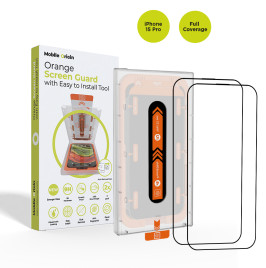 Screen Guard with easy applicator, 2 pack iPhone 15 Series
