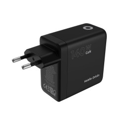 140W GaN TFT Display Charger PW21 - 2x USB-C + USB-A