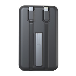 10000mAh Wireless Magnetic PowerBank PB11, USB-C and Lightning Cable