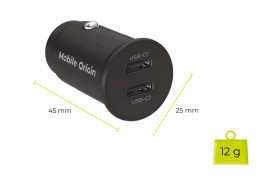 30W Super Car Charger CA20 - 2x USB-C