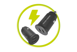30W Super Car Charger CA20 - 2x USB-C