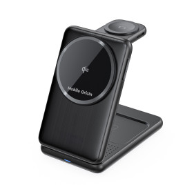 3in1 Foldable Qi2 Charger PW8 - black
