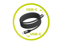 Magnetický kabel 1 m USB‑C na USB‑C – černý, originál