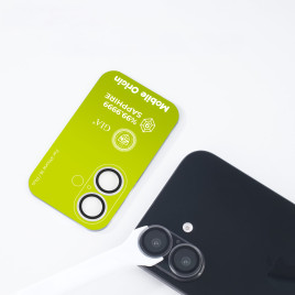 Safírové krytky čoček pro iPhone 16 / 16 Plus – čiré