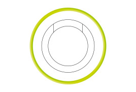 Samolepicí pouzdro pro AirTag A2 – 2 ks, bílý