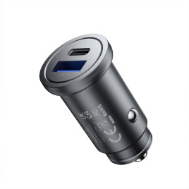 Metal Car Charger 30W CA12 - USB-C, USB-A