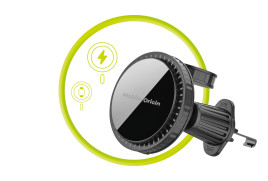 Wireless Car Vent Charger CA18, Apple Watch/iPhone MagSafe Compatible