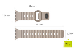 Strap III for Apple Watch 44 / 45 / 46 / 49 mm - Light beige