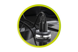 Metal Car Charger 30W CA13 - 2x USB-C