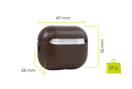 Kožené pouzdro pro AirPods Pro 2 – hnědé
