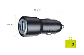 Car Charger CA2 60W USB-C and USB-A