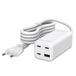 GaN 100W Compact MultiHub Charger PW18 with 3x USB-C + USB-A